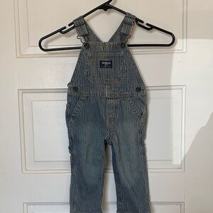 Vintage OshKosh B'gosh Navy Pinstripe Overalls 12M
